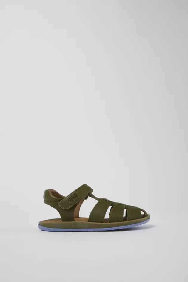 Clearance Camper Groene Leren Sandaal