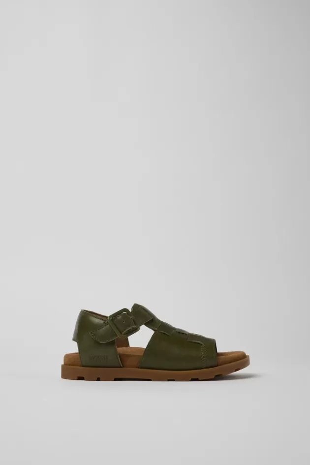 Flash Sale Camper Groene Leren Sandaal