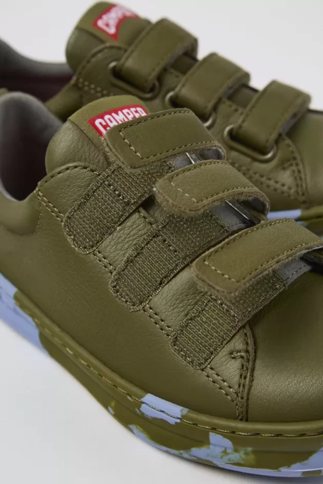 Cheap Camper Groene Leren Sneaker