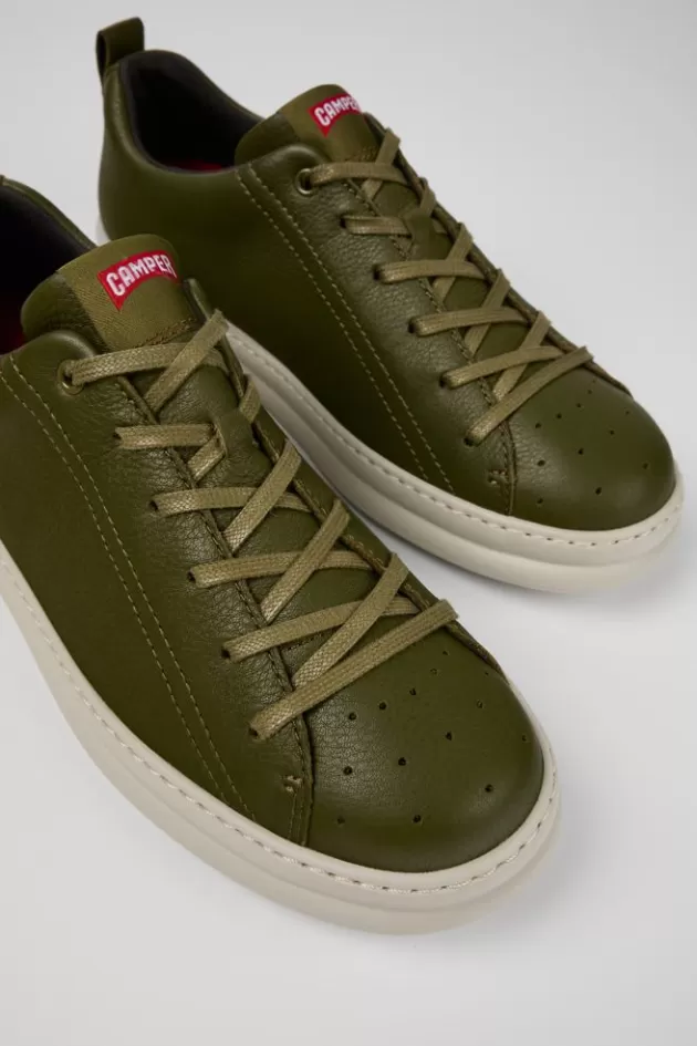 Best Sale Camper Groene Leren Sneaker Voor Heren