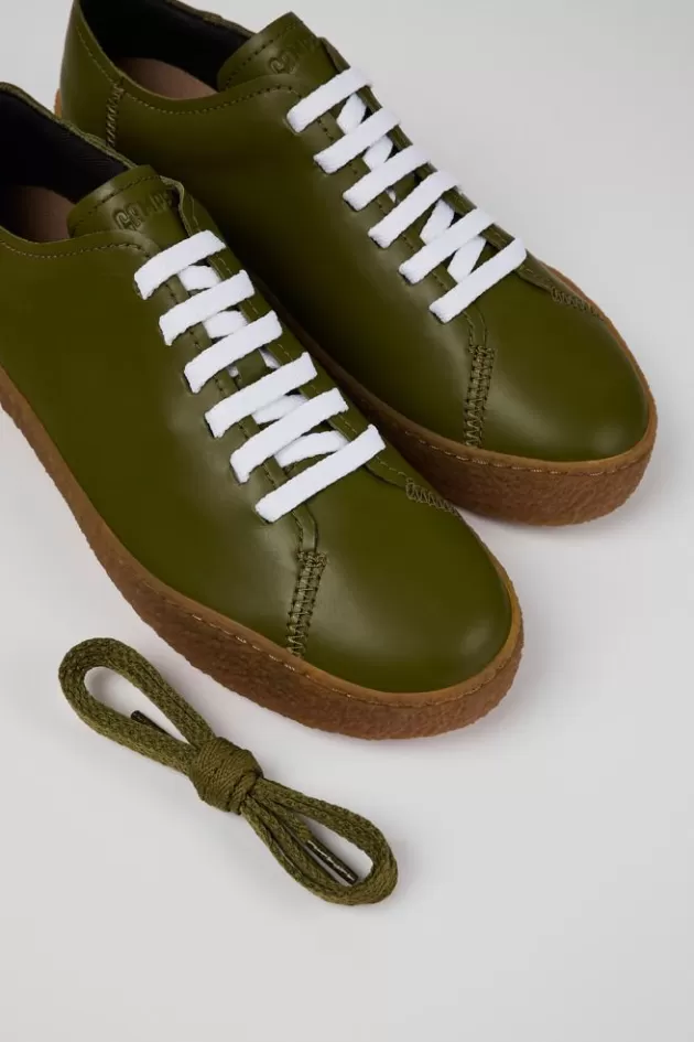 Sale Camper Groene Leren Sneaker Voor Heren