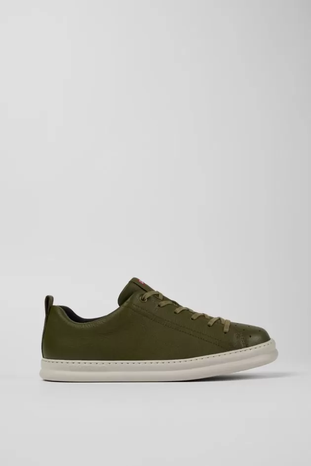 Best Sale Camper Groene Leren Sneaker Voor Heren