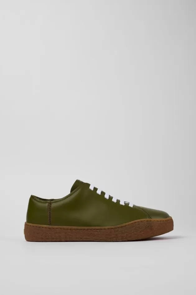 Sale Camper Groene Leren Sneaker Voor Heren