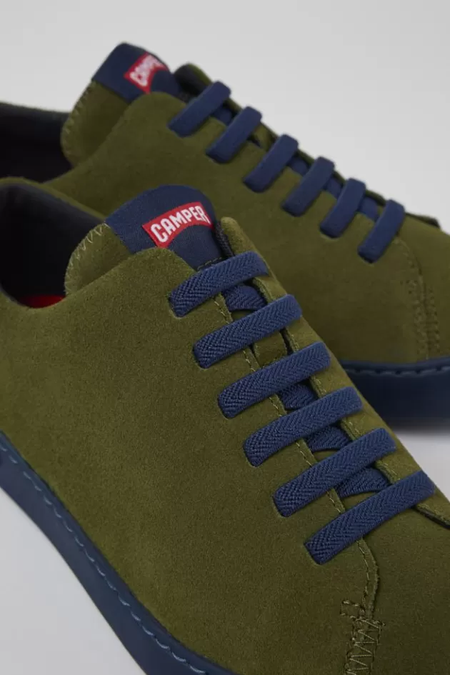 Fashion Camper Groene Nubuck Sneaker Voor Heren