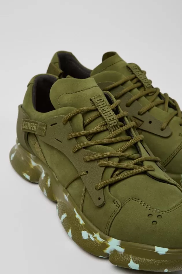 Cheap Camper Groene Sneaker Van Nubuck/Textiel Voor Dames