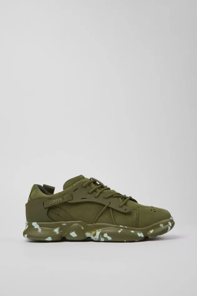 Store Camper Groene Sneaker Van Nubuck/Textiel Voor Heren