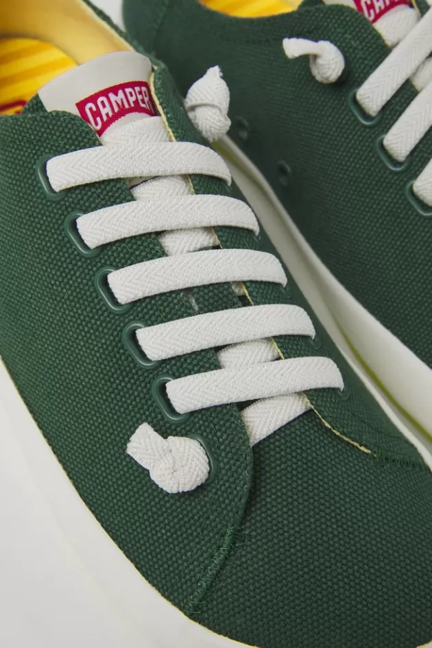 Sale Camper Groene Stoffen Damessneakers