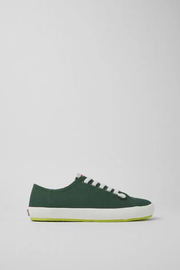 Sale Camper Groene Stoffen Damessneakers
