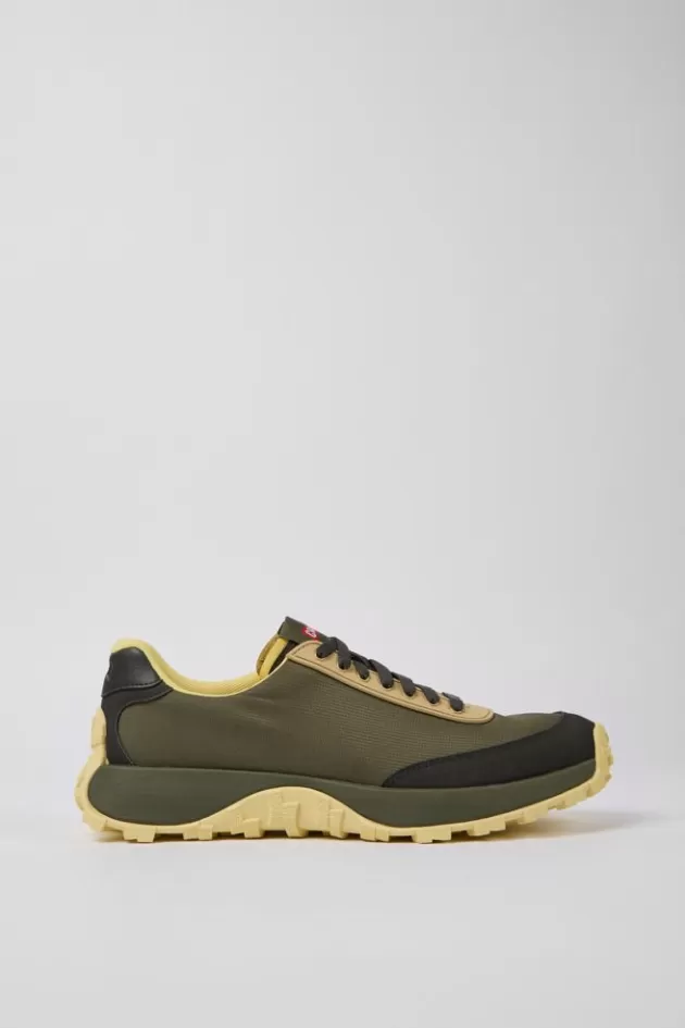 Discount Camper Groene Stoffen En Nubuck Herensneakers