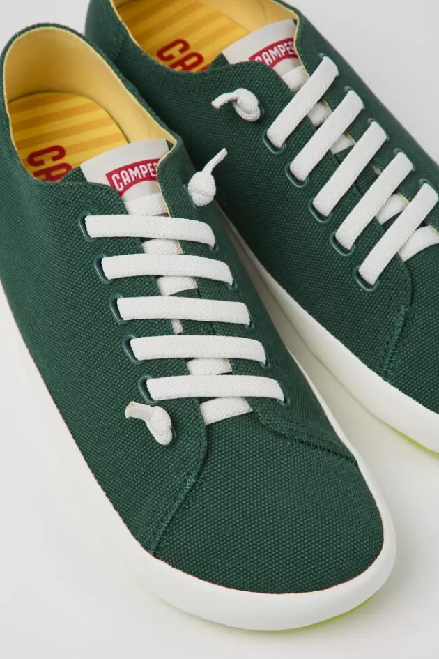 Outlet Camper Groene Stoffen Herensneakers