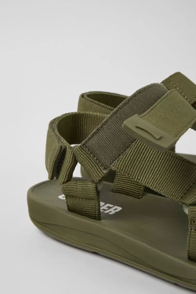 Cheap Camper Groene Textiel Sandaal Voor Heren