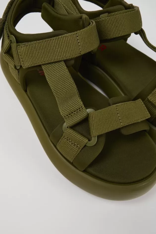 Shop Camper Groene Textiel Sandaal Voor Heren