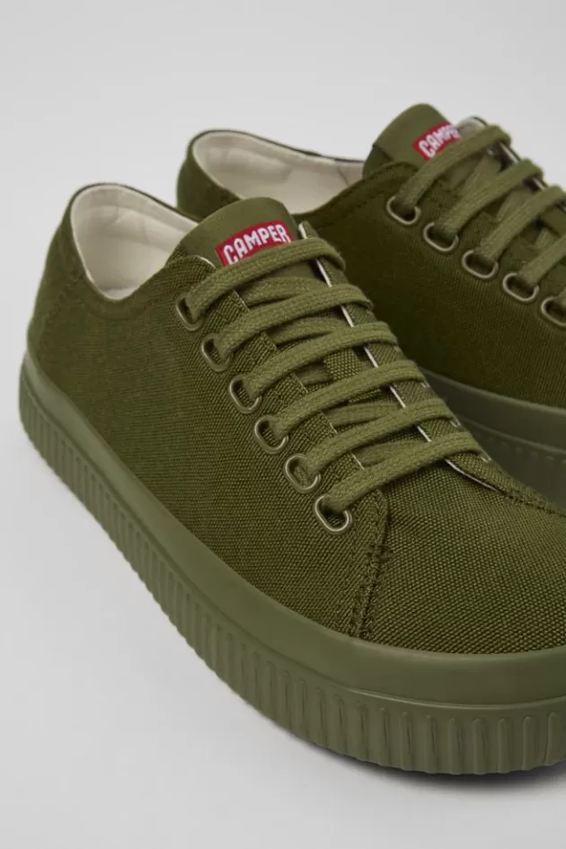 Shop Camper Groene Textiel Schoen Voor Dames