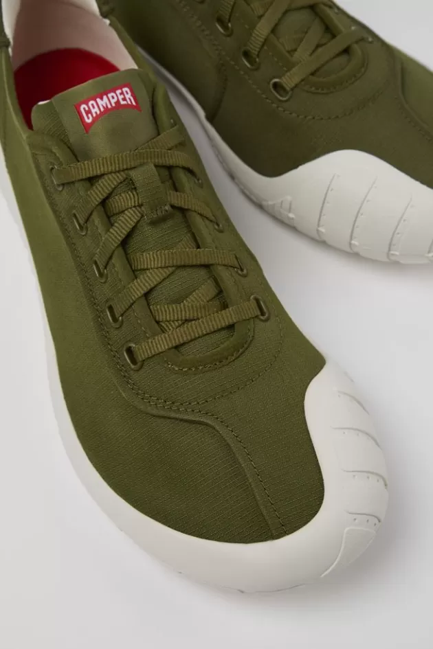 New Camper Groene Textiel Sneaker Voor Heren