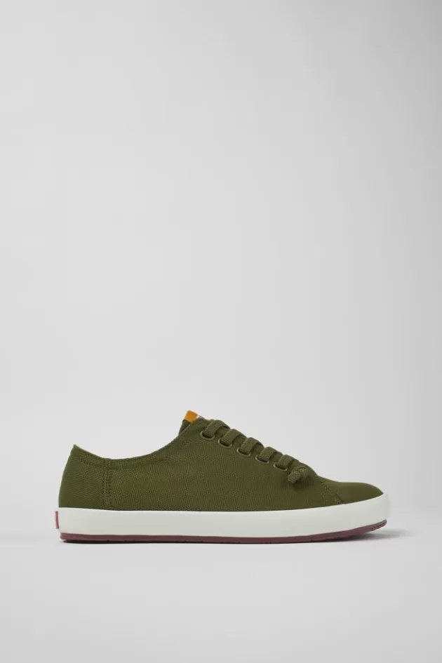 New Camper Groene Textiel Sneaker Voor Heren