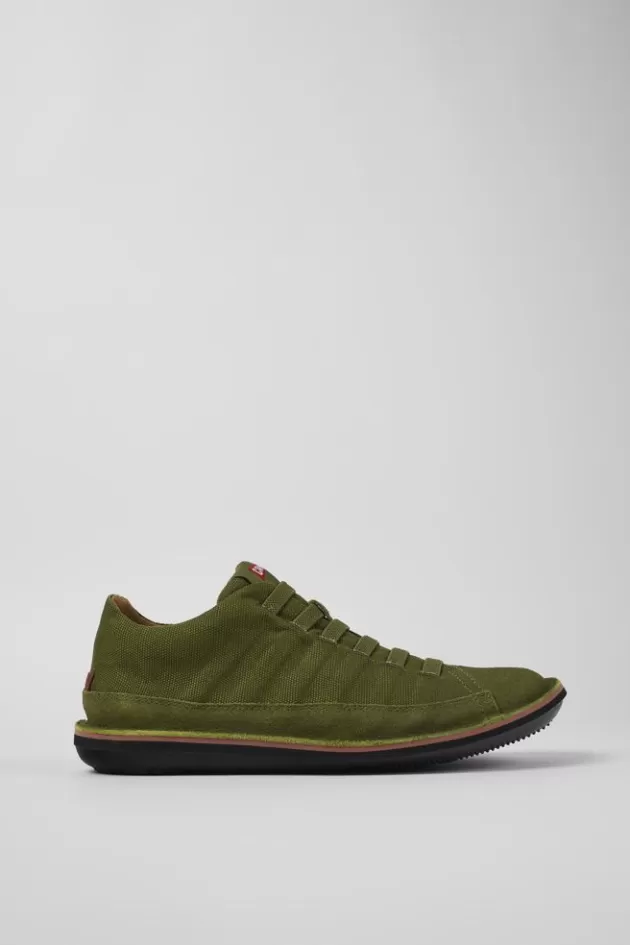 Store Camper Groene Textiel/Nubuck Basketbalbootie Voor Heren