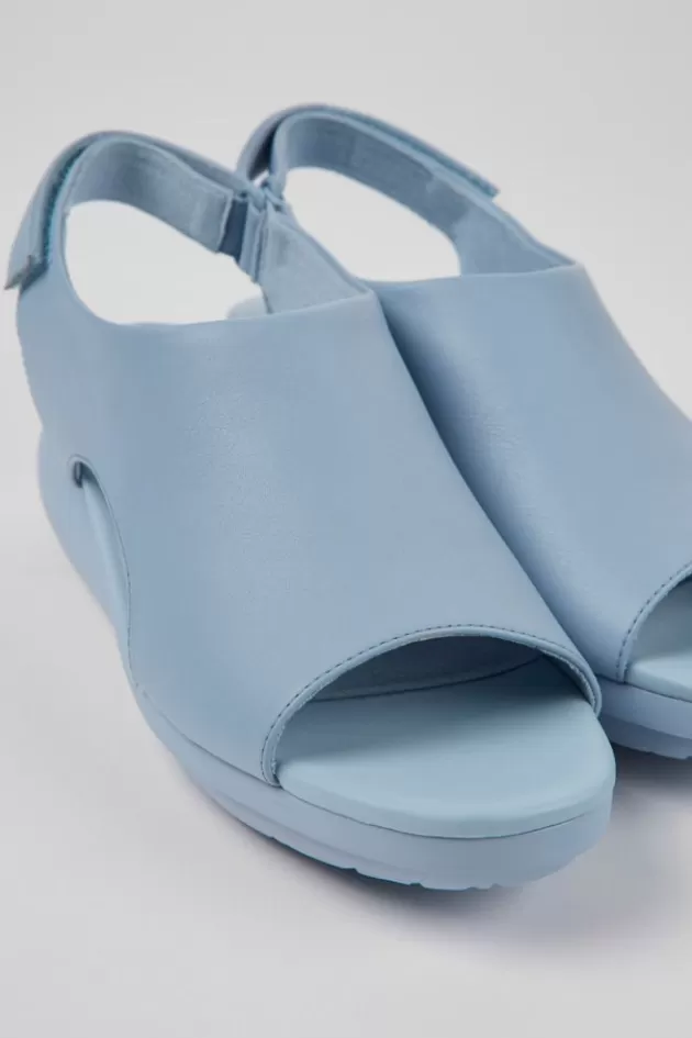 Shop Camper Lichtblauwe Leren Damessandalen
