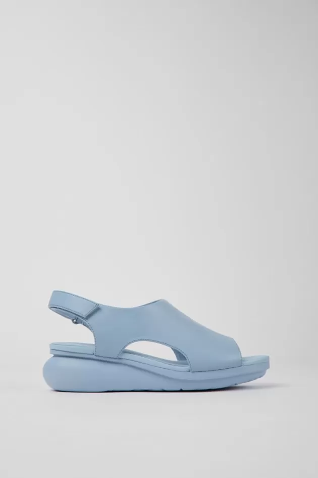 Shop Camper Lichtblauwe Leren Damessandalen