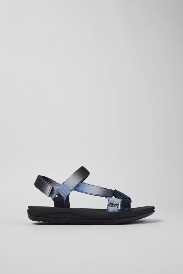 Clearance Camper Meerkleurige Damessandaal Van Textiel