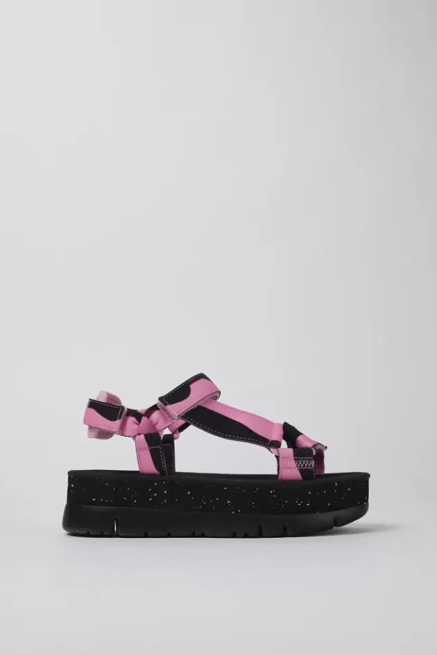 Cheap Camper Meerkleurige Damessandaal Van Textiel
