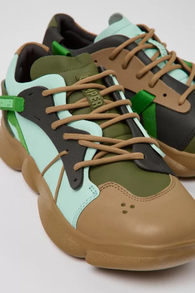 Fashion Camper Meerkleurige Damessneaker Van Leer/Textiel