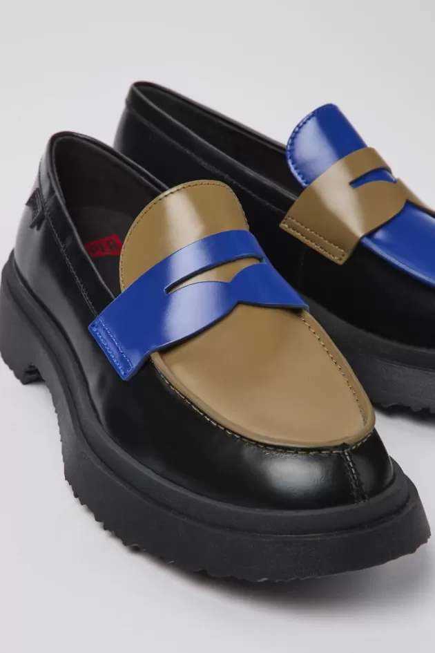 Clearance Camper Meerkleurige Leren Damesloafer