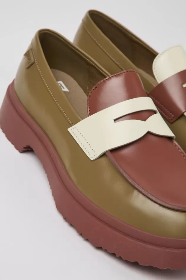 Shop Camper Meerkleurige Leren Damesloafer