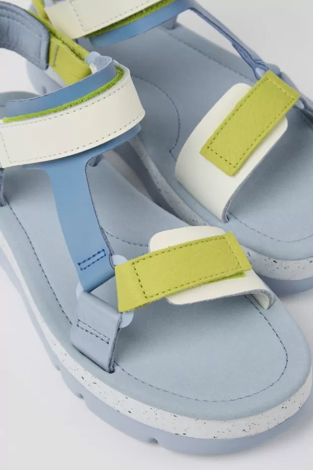 Shop Camper Meerkleurige Leren Damessandalen