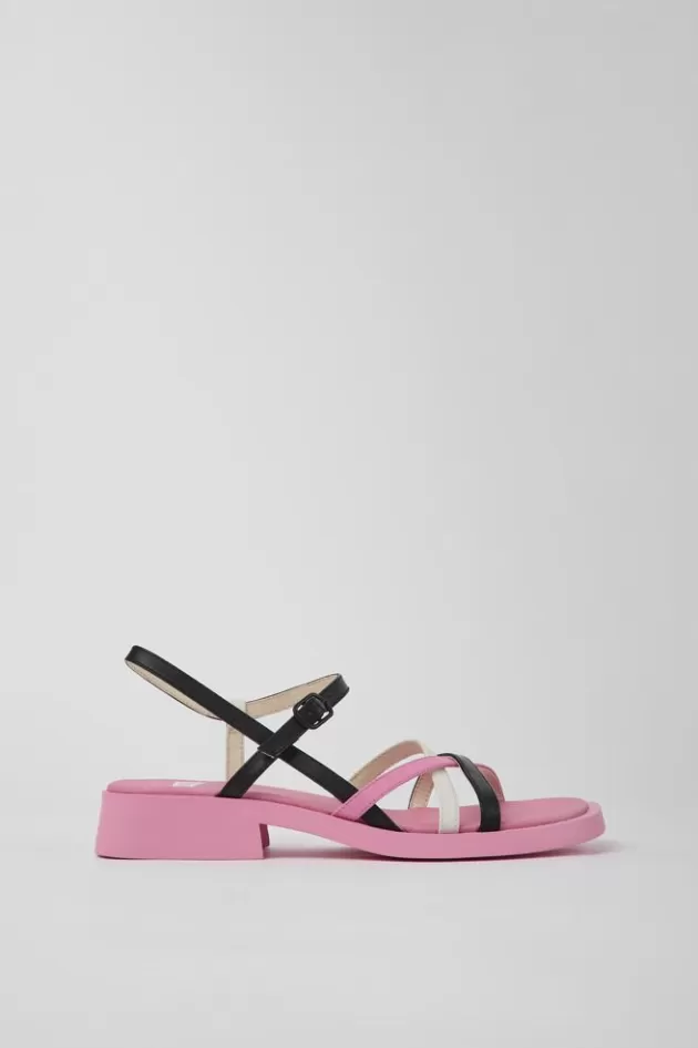 Sale Camper Meerkleurige Leren Damessandalen