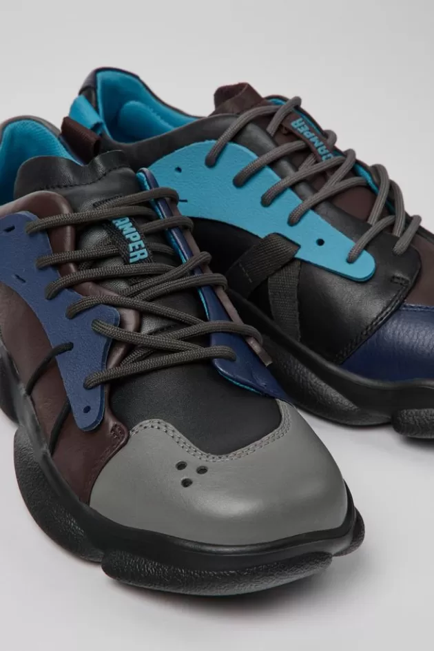 Sale Camper Meerkleurige Leren En Stoffen Damessneakers