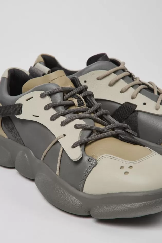 Shop Camper Meerkleurige Leren En Stoffen Damessneakers