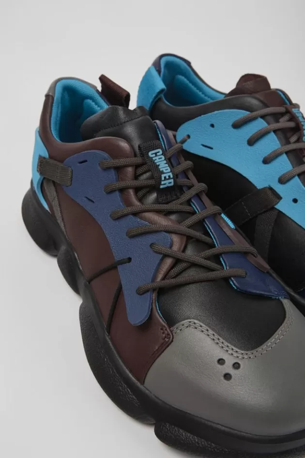 Flash Sale Camper Meerkleurige Leren En Stoffen Herensneakers