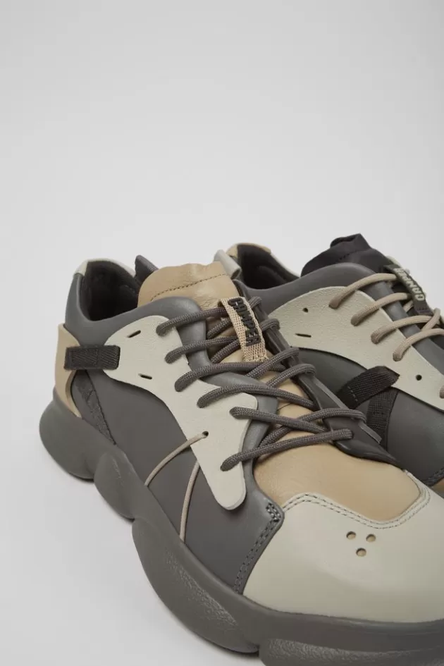 Cheap Camper Meerkleurige Leren En Stoffen Herensneakers