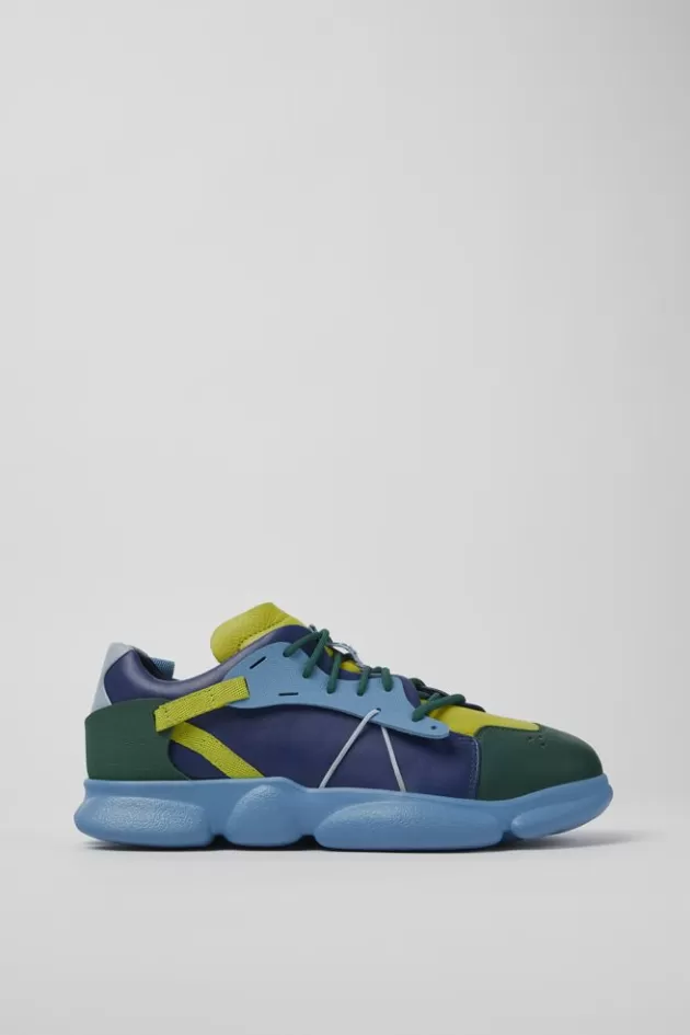 Store Camper Meerkleurige Leren En Stoffen Herensneakers