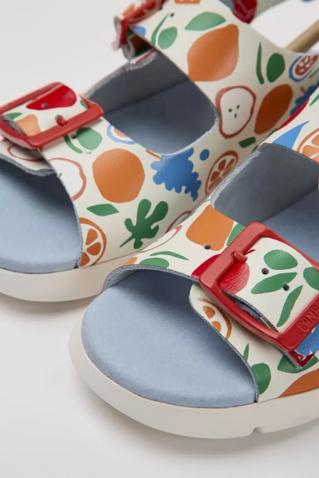 Hot Camper Meerkleurige Leren Kindersandalen