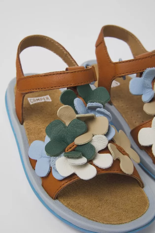 Sale Camper Meerkleurige Leren Kindersandalen
