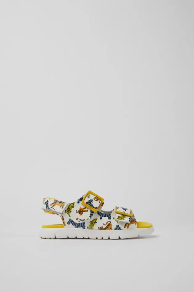 Best Camper Meerkleurige Leren Kindersandalen