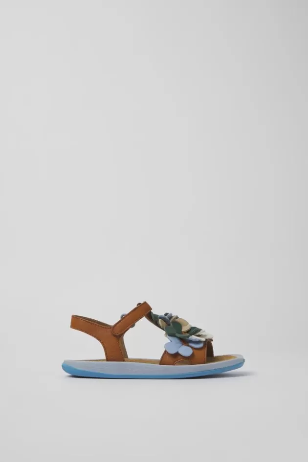 Sale Camper Meerkleurige Leren Kindersandalen