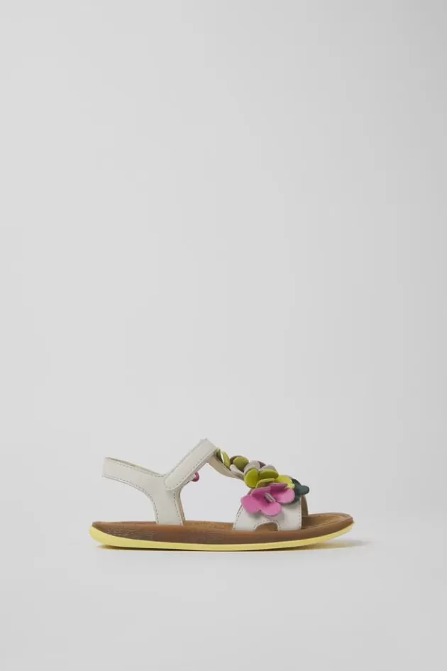Clearance Camper Meerkleurige Leren Kindersandalen