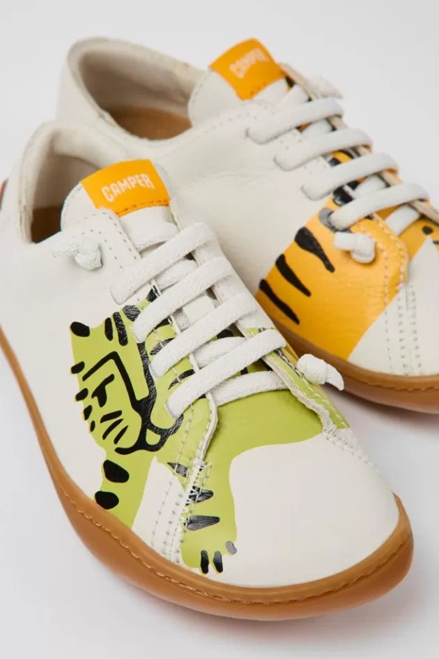 New Camper Meerkleurige Leren Kinderschoenen