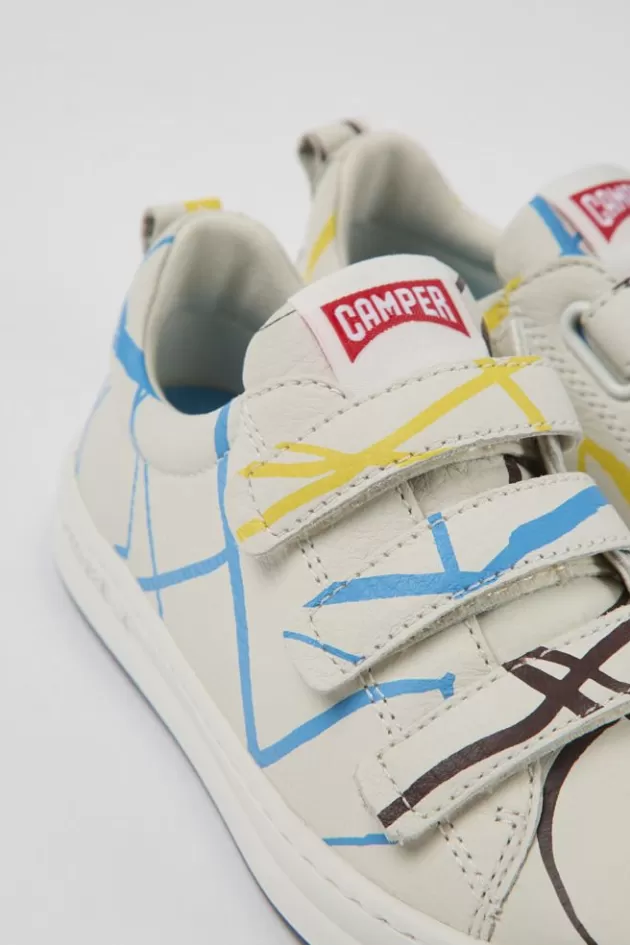 Shop Camper Meerkleurige Leren Kindersneakers