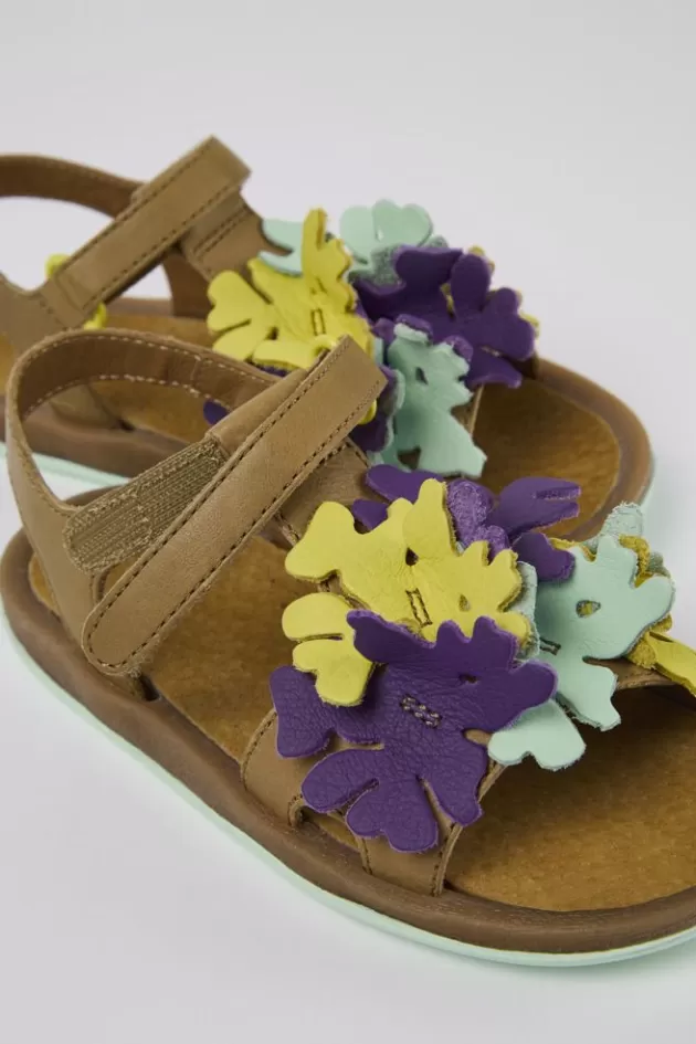 Clearance Camper Meerkleurige Leren Sandaal