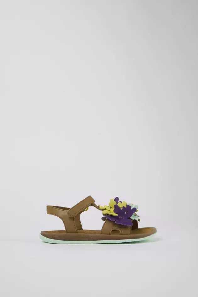 Clearance Camper Meerkleurige Leren Sandaal