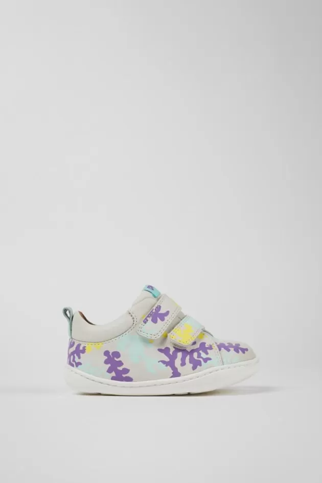 Online Camper Meerkleurige Leren Sneaker
