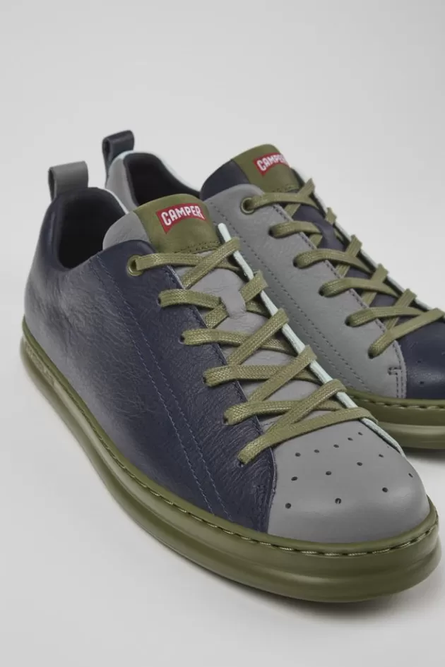 Store Camper Meerkleurige Leren Sneaker Voor Heren
