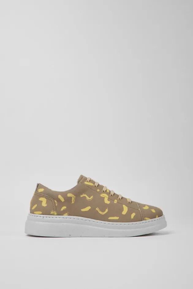 Fashion Camper Meerkleurige Nubuck Damessneakers