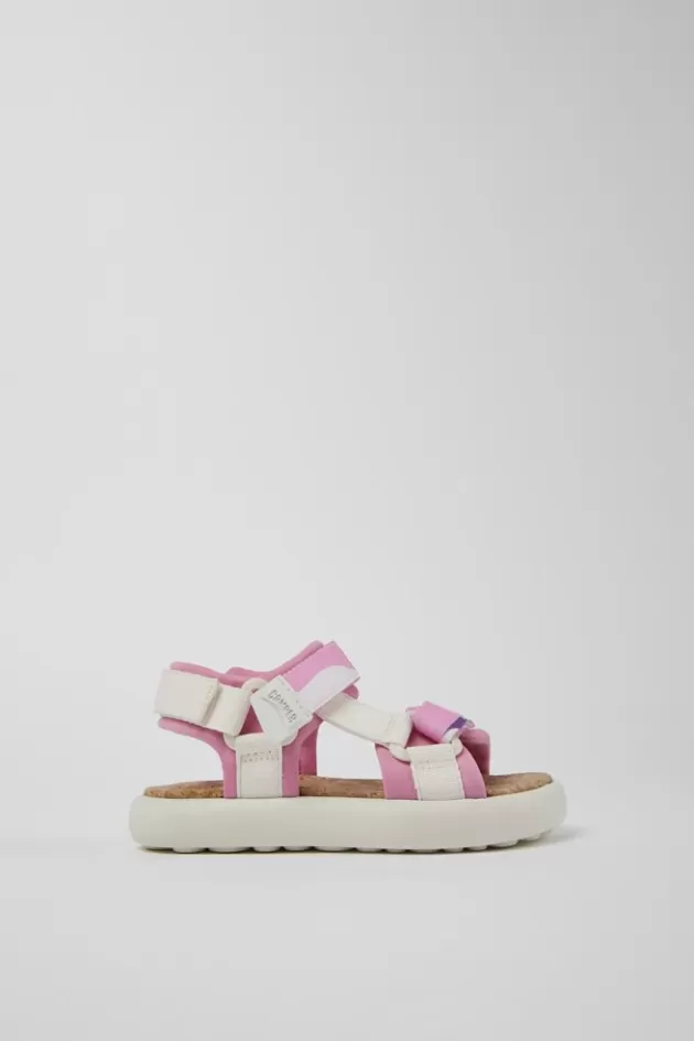 Sale Camper Meerkleurige Sandaal Van Textiel