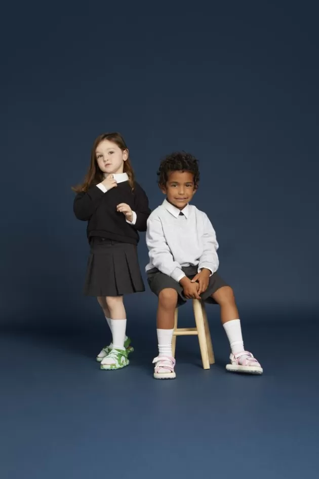 Outlet Camper Meerkleurige Sandaal Van Textiel