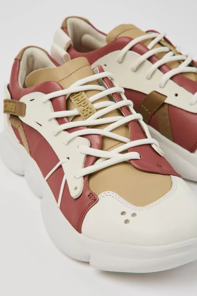 Discount Camper Meerkleurige Sneaker Van Leer/Textiel Voor Dames