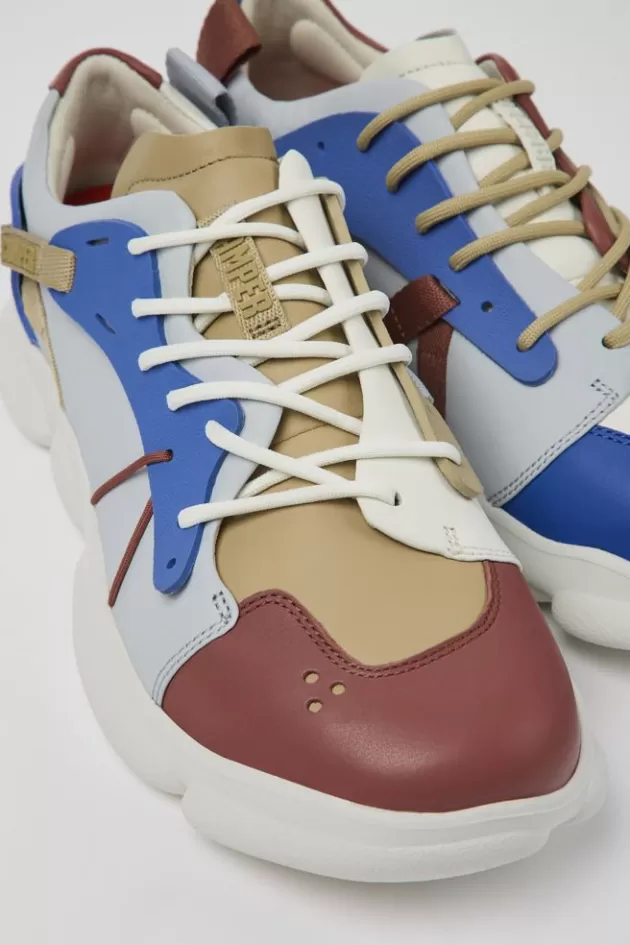 Hot Camper Meerkleurige Sneaker Van Leer/Textiel Voor Heren